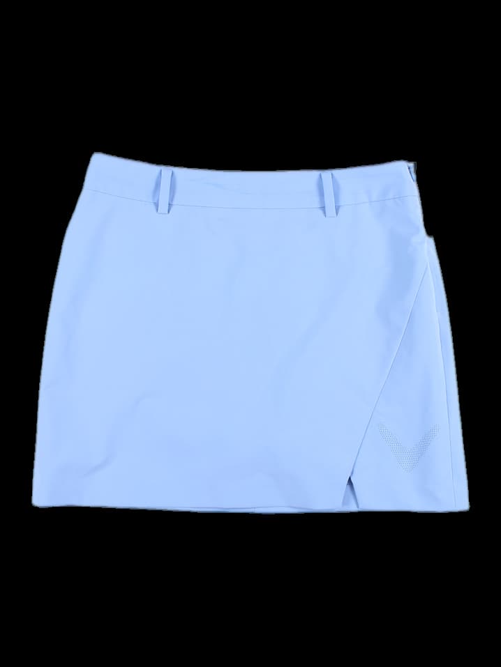 배색 밴딩 미니 스커트