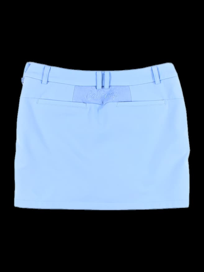 기모 니트 배색 미니 스커트