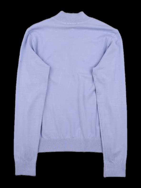 배색 긴팔 니트