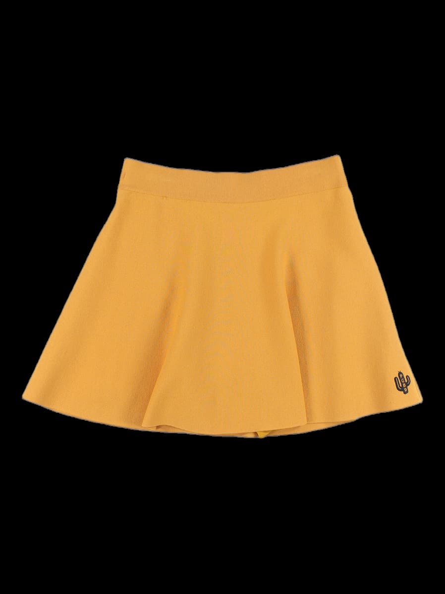 밴딩 플레어 미니 스커트