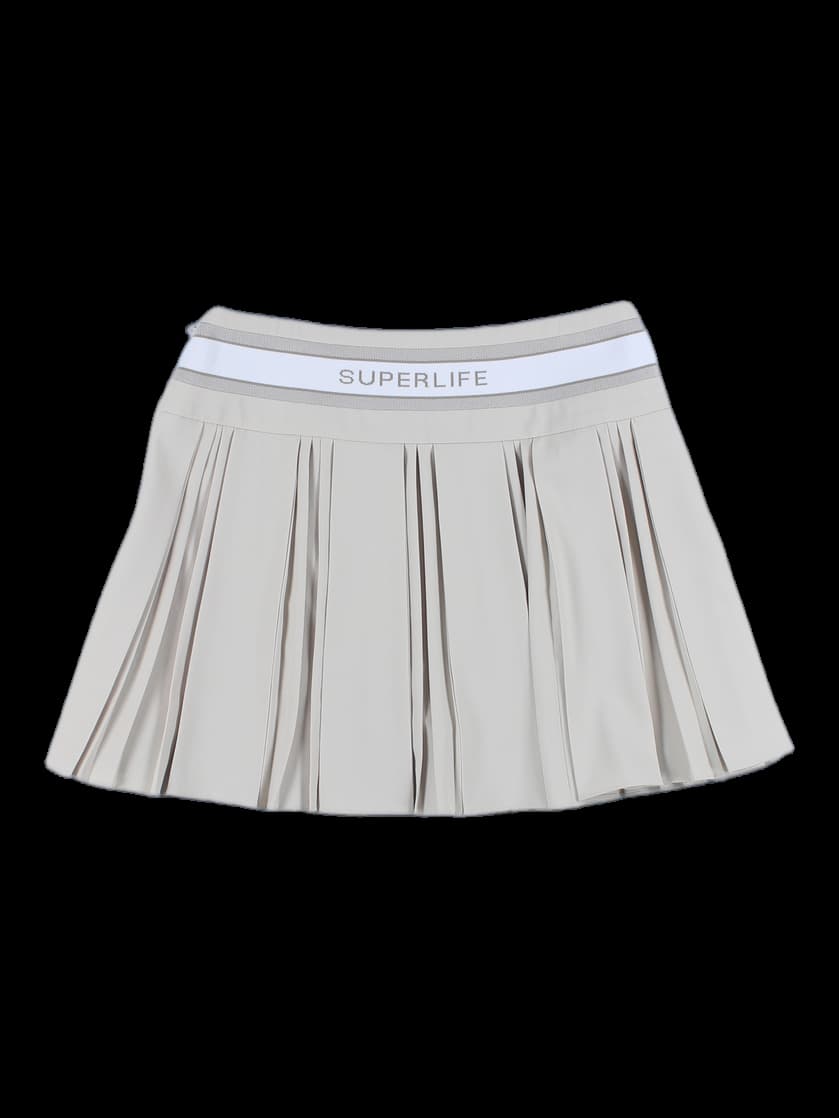 스트레치 플리츠 스커트