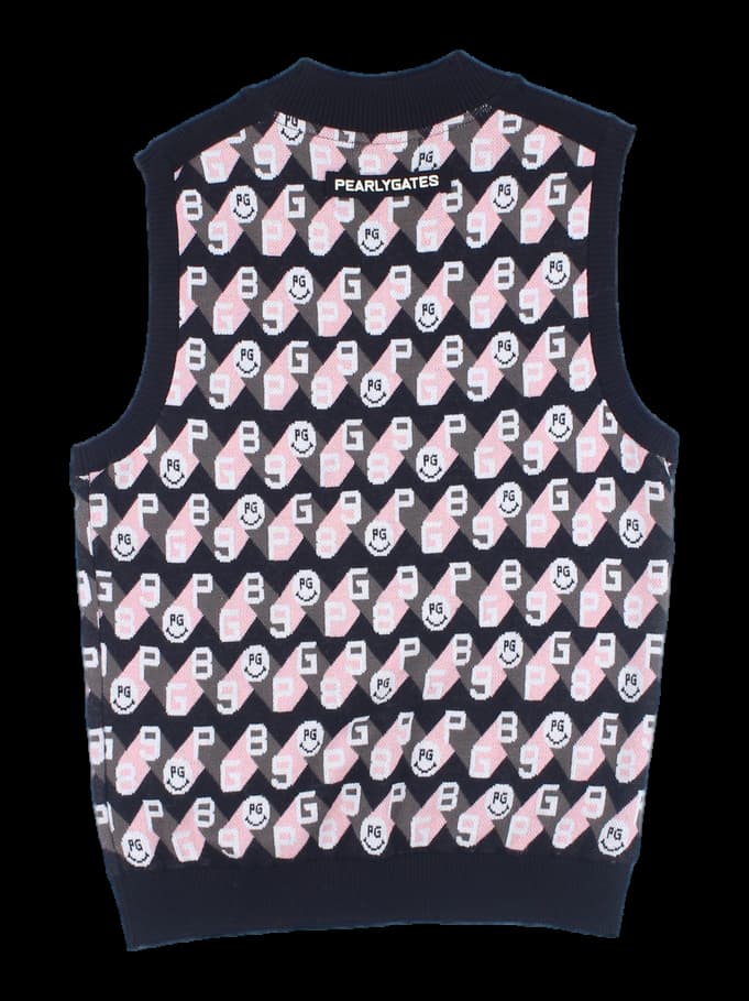 패턴 니트 베스트