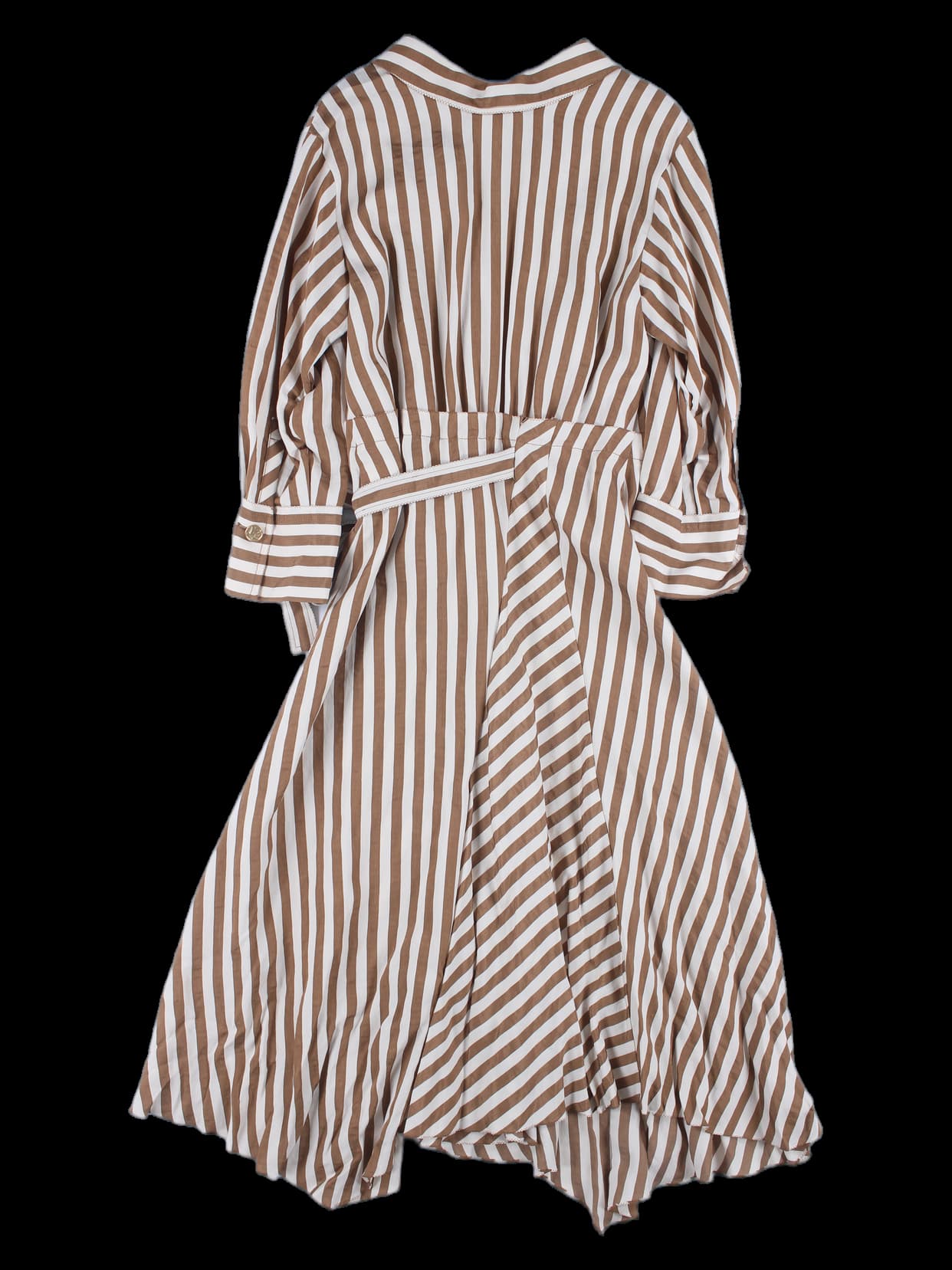 스트라이프 랩 원피스