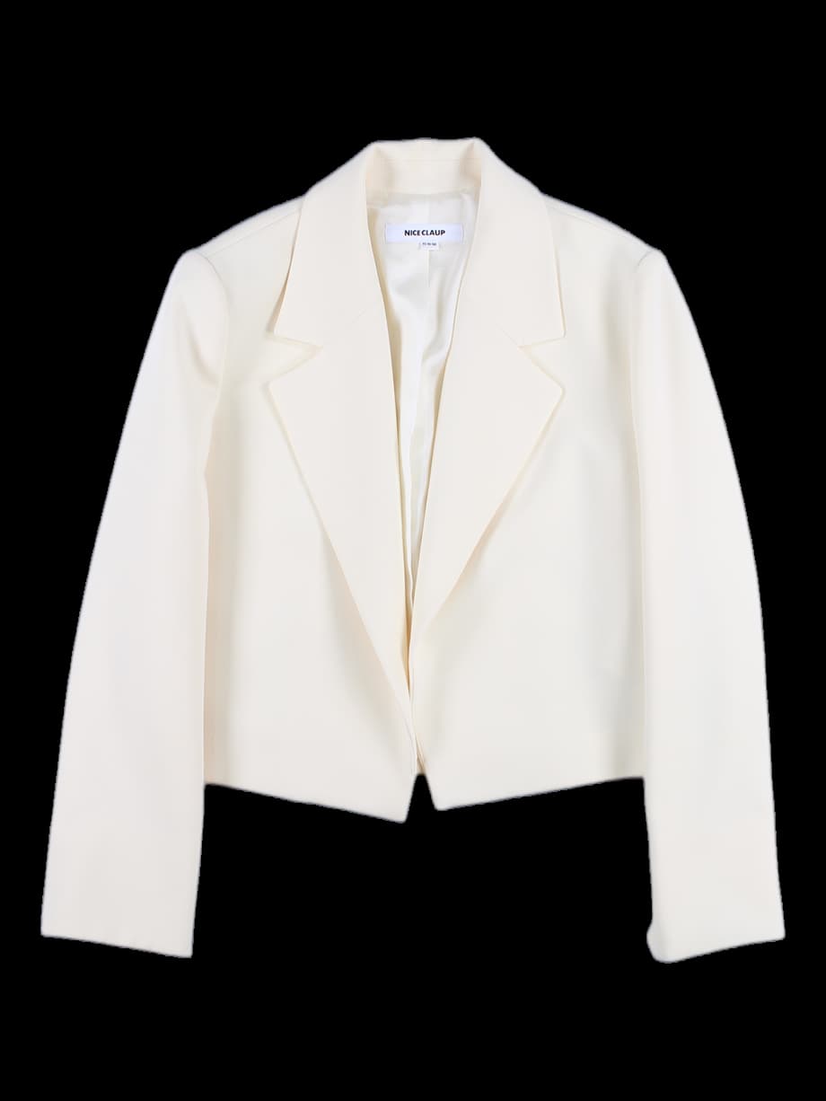 슬릿 소매 크롭 자켓