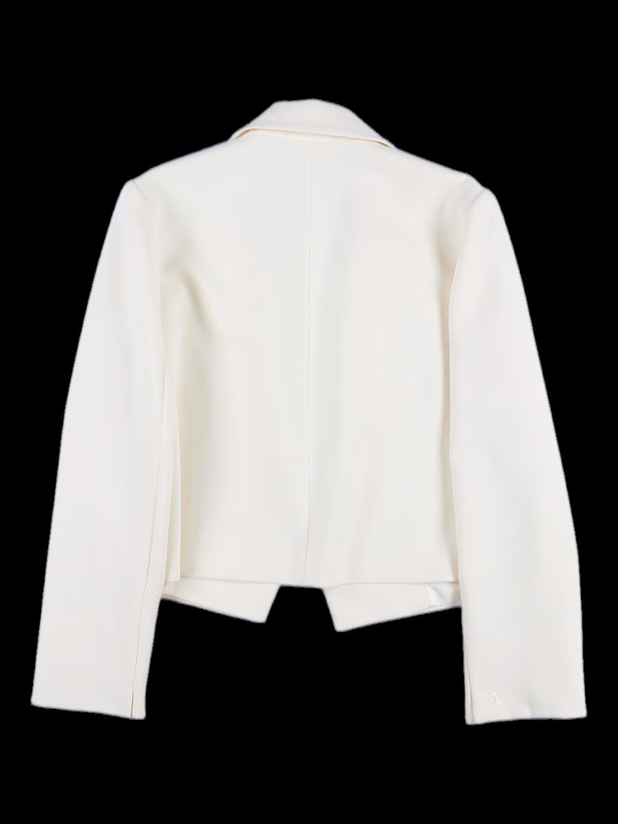 슬릿 소매 크롭 자켓