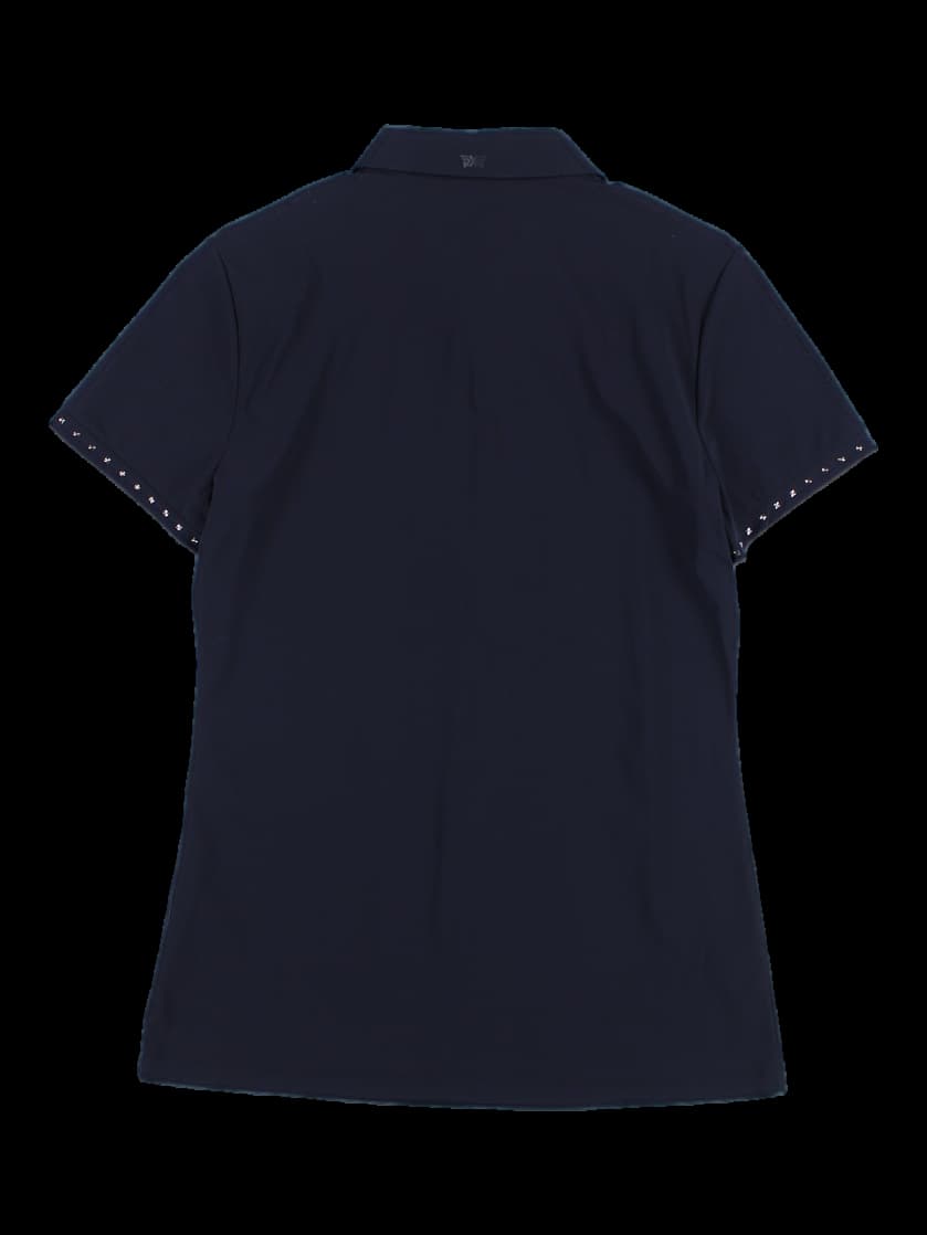 스터드 카라 반팔 티셔츠