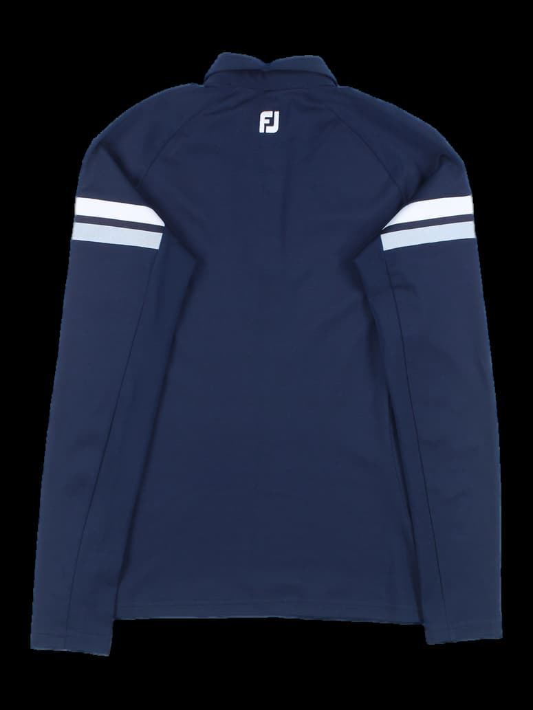 배색 카라 긴팔 티셔츠