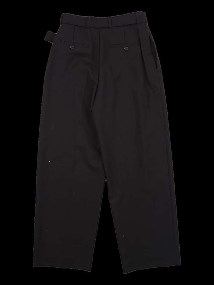 허리벨트 와이드 팬츠