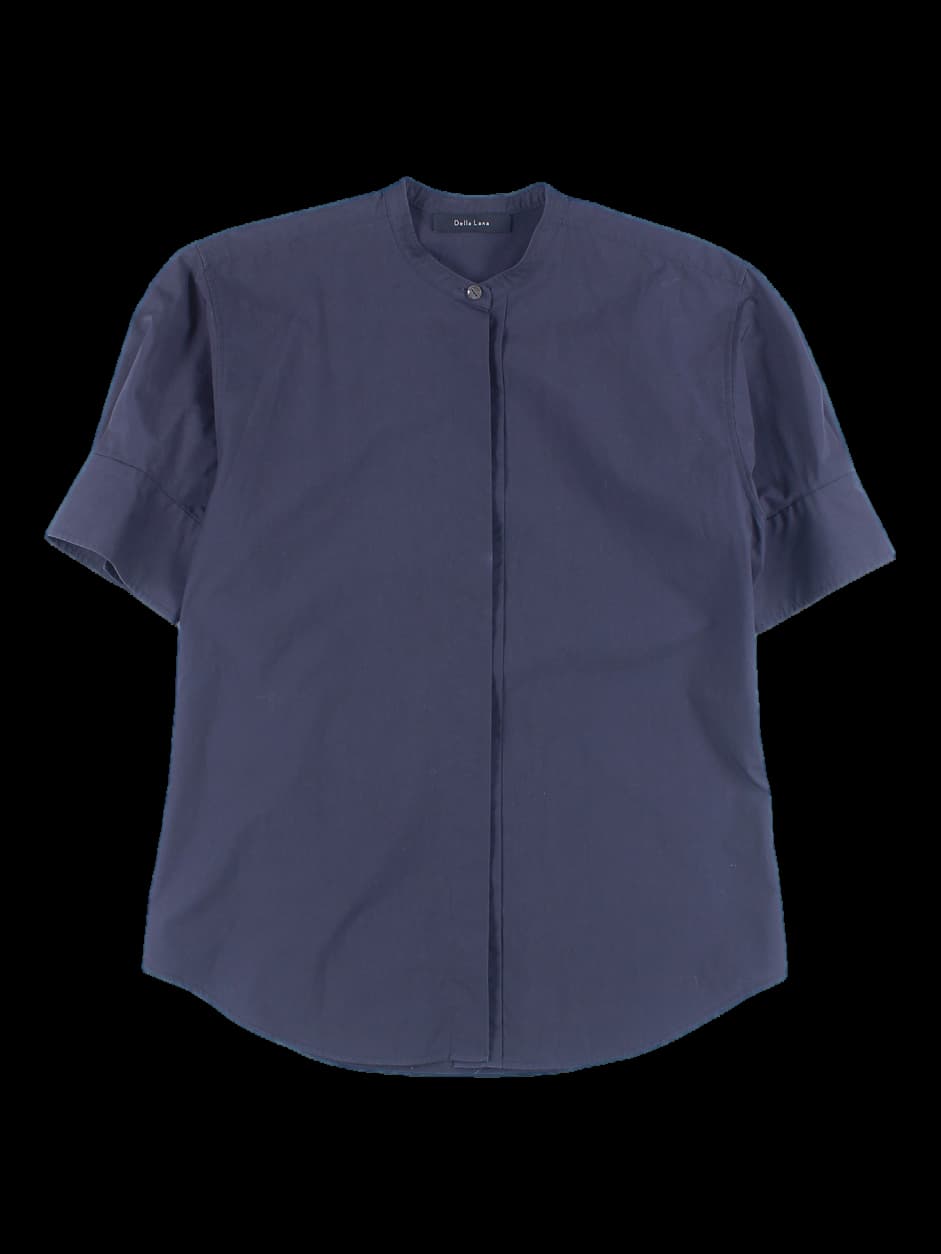 히든버튼 노카라 셔츠