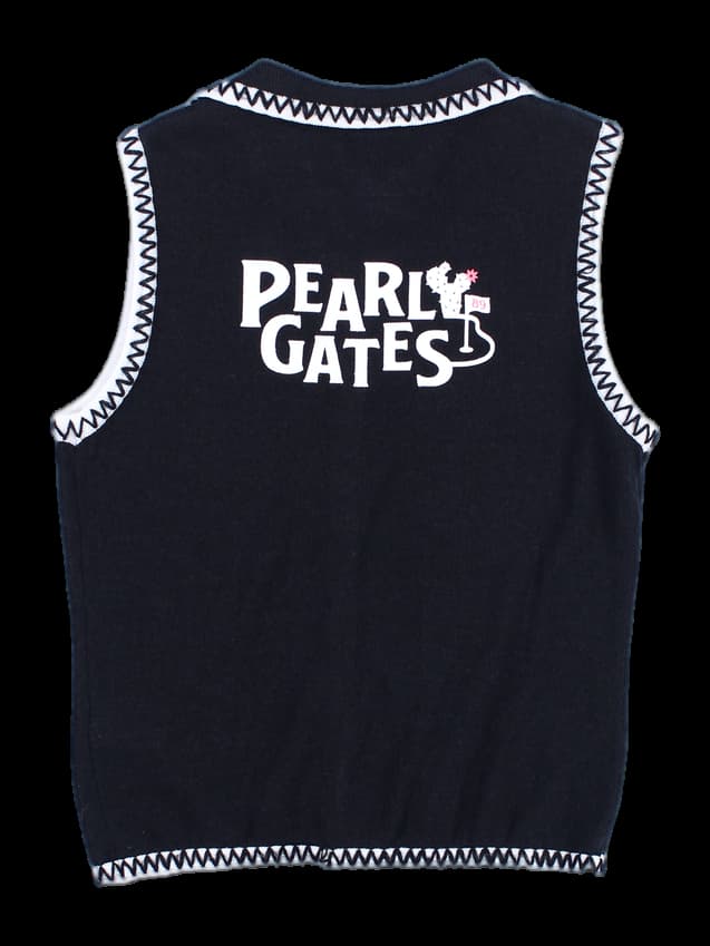 스티치 니트 베스트