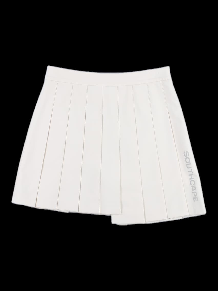 밴딩 언발 플리츠 스커트