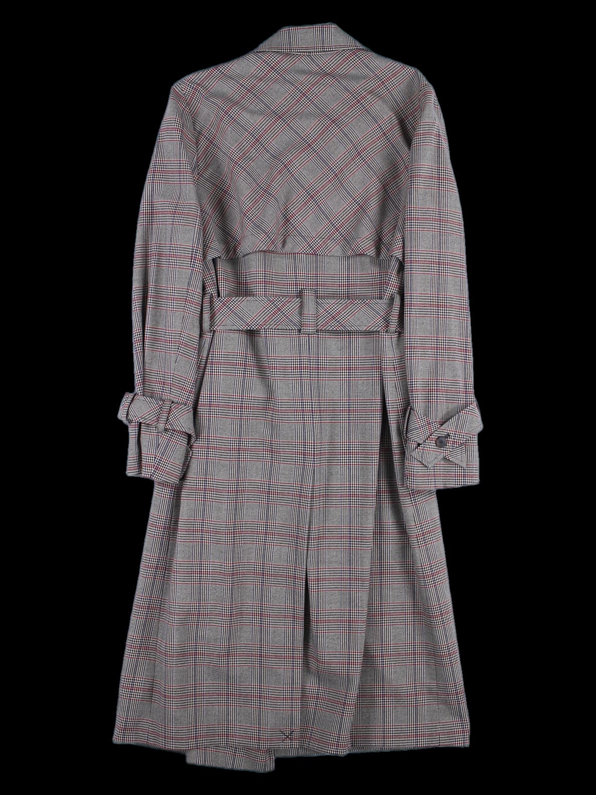 글렌 체크 트렌치 코트