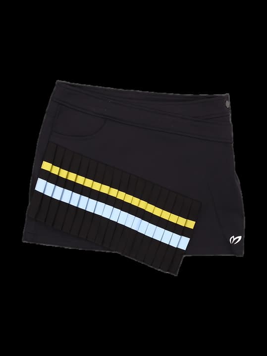 스트레치 언발 플리츠 스커트