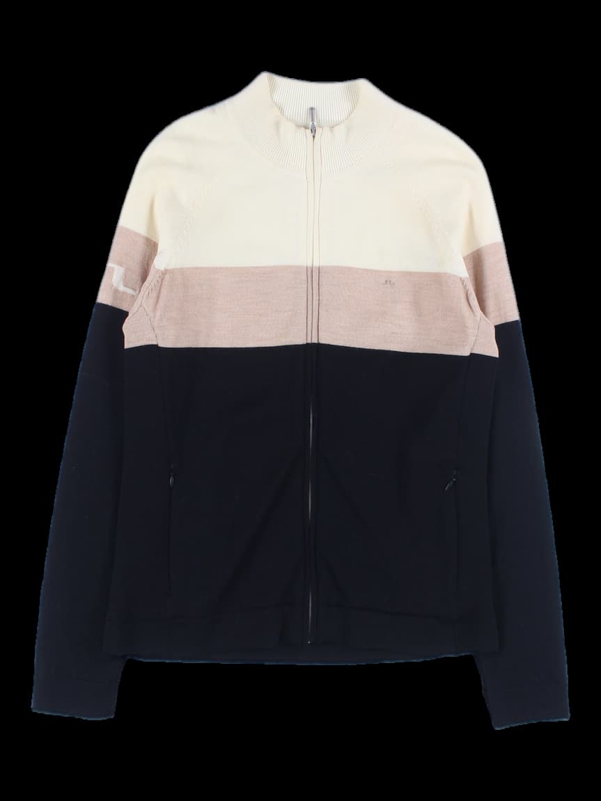 바람박이 니트 점퍼