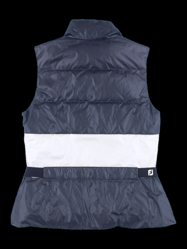 허리밴딩 패딩 베스트