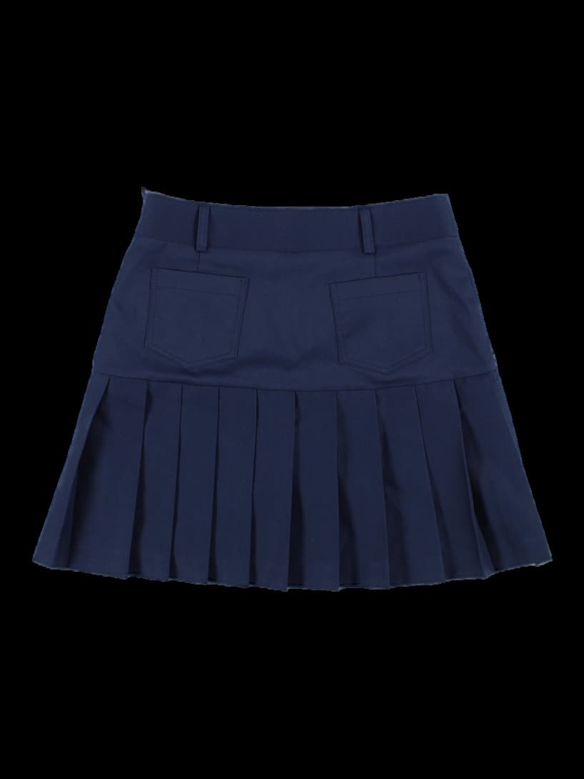 라인 포인트 플리츠 스커트