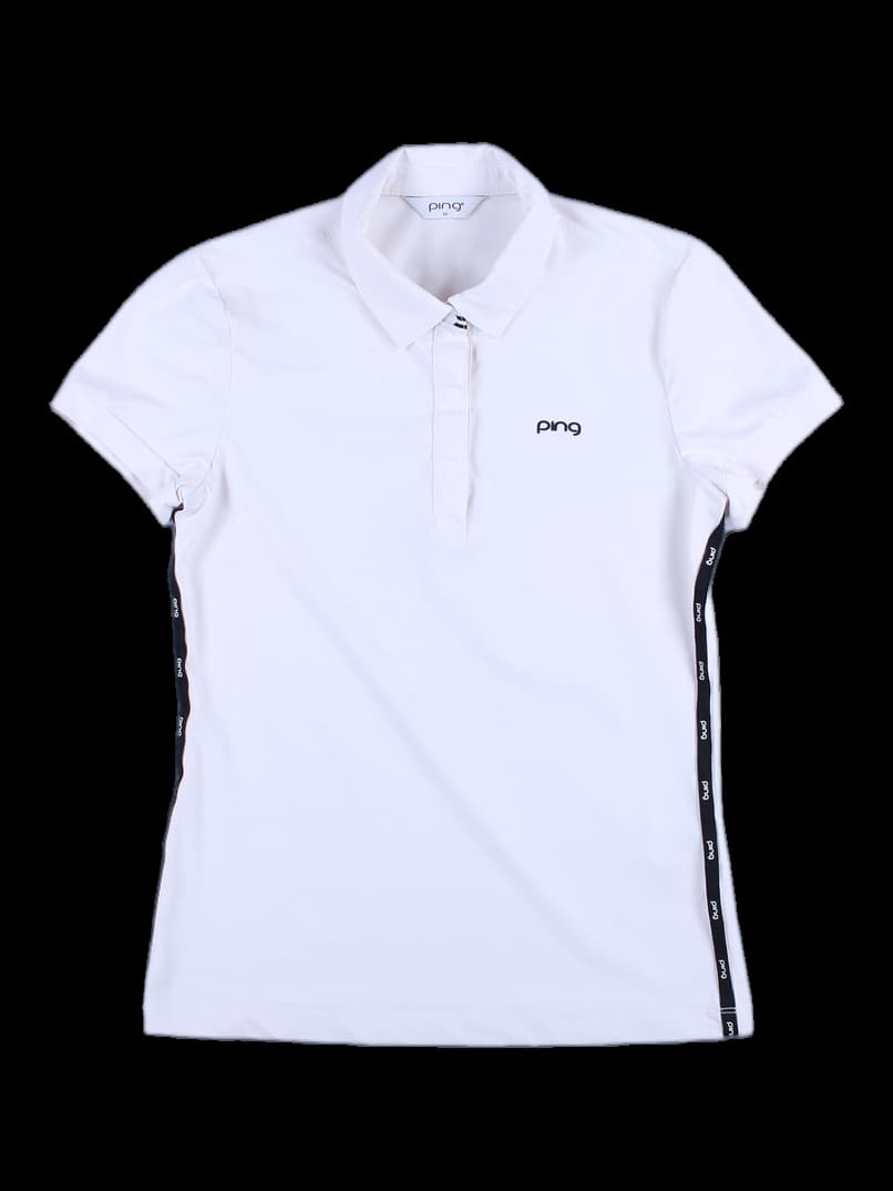 라인 포인트 반팔 카라티