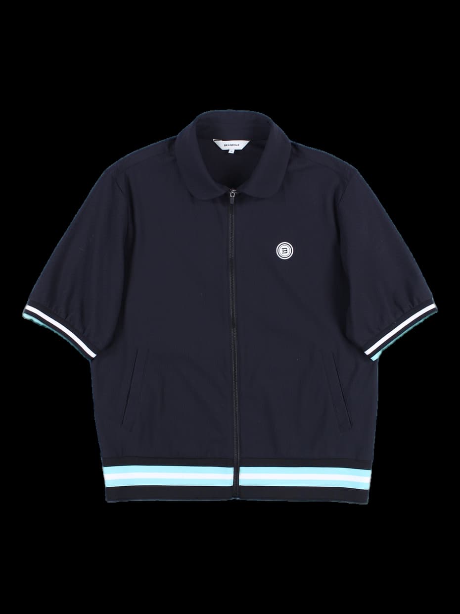 반팔 카라 집업 자켓