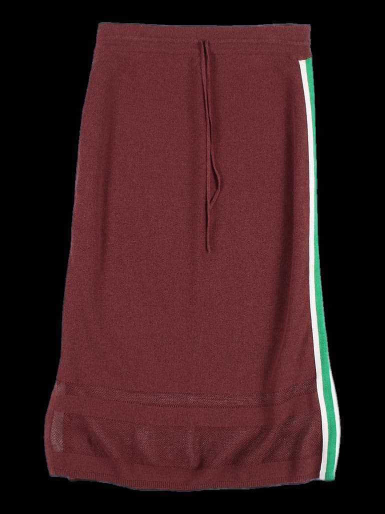 라인 포인트 니트 스커트