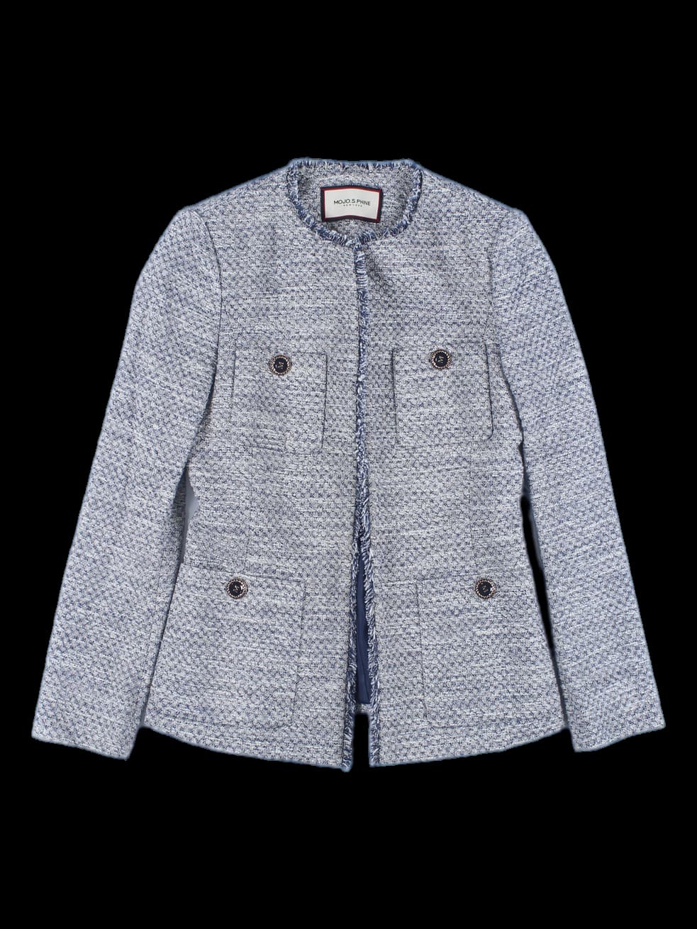 트위드 하프 자켓