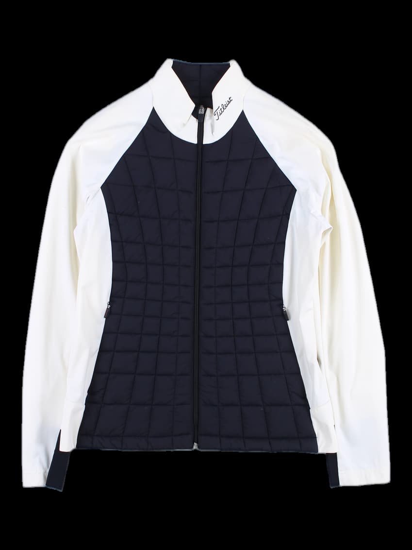 배색 패딩 점퍼