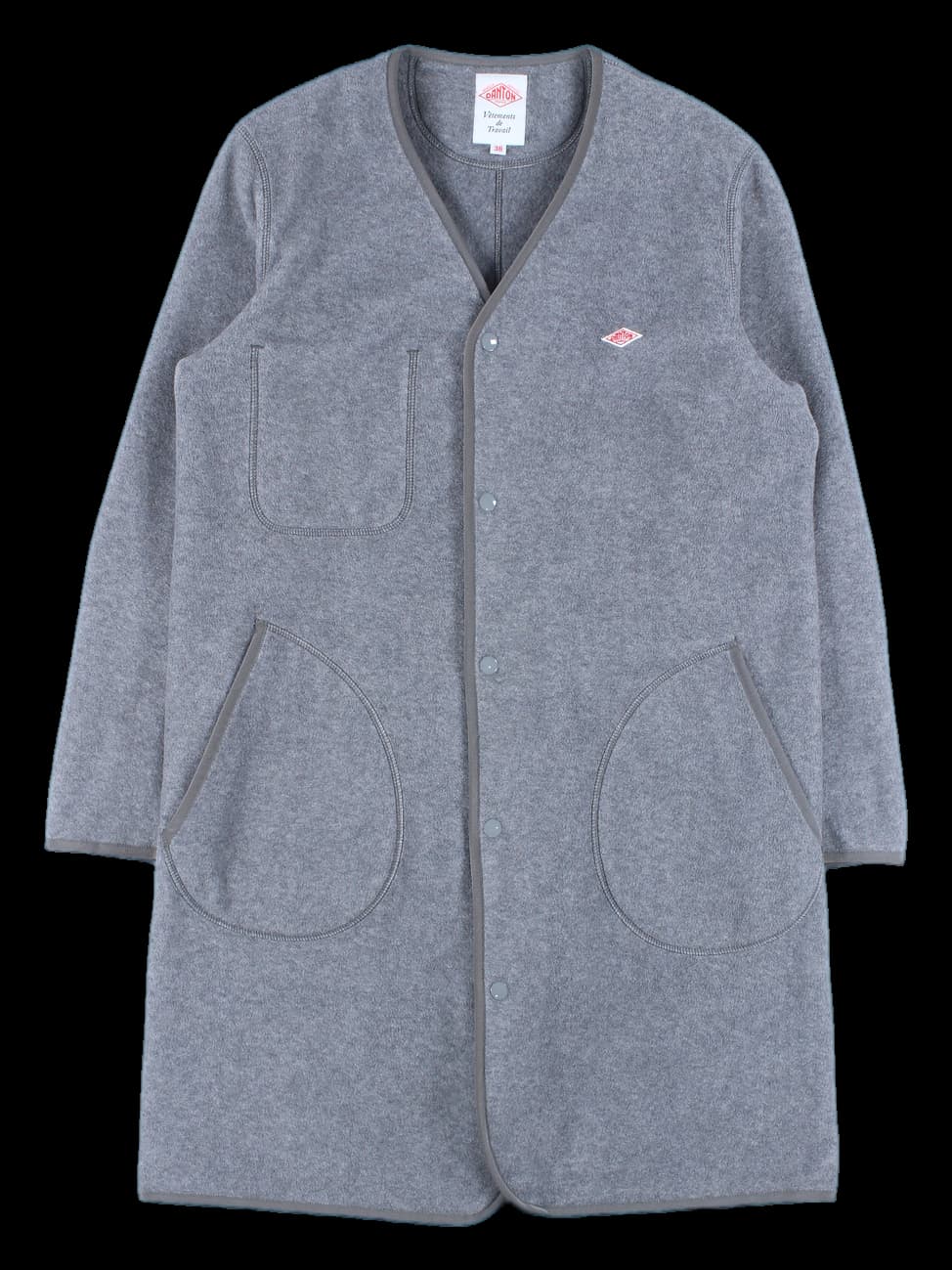 기모 버튼 롱 점퍼