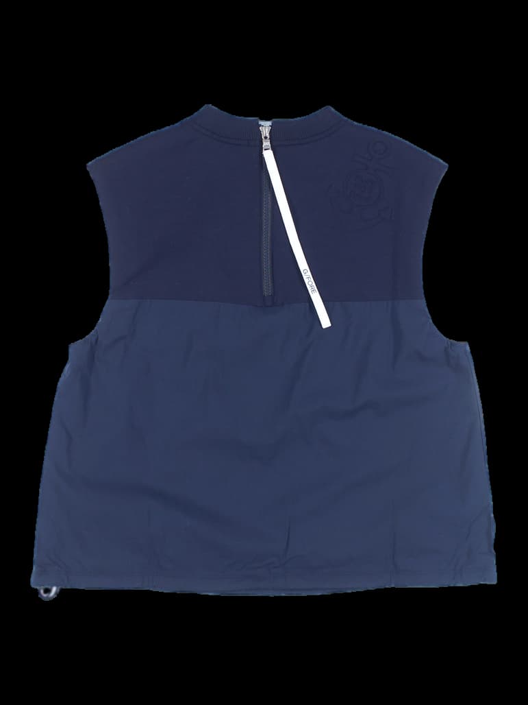 이너 매쉬 슬리브리스 티셔츠