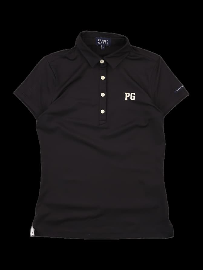 로고 포인트 반팔 카라 티