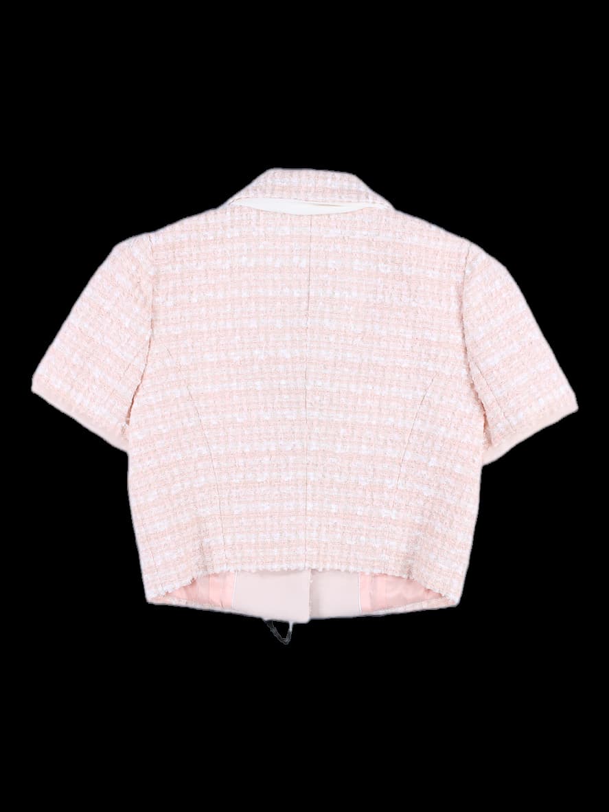 트위드 크롭 자켓