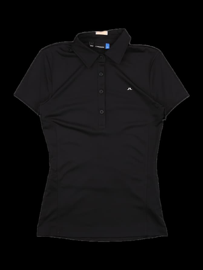 백 포인트 반팔 카라 티