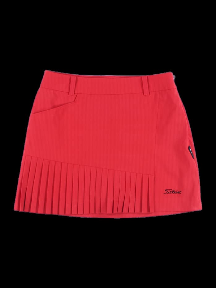 스트라이프 플리츠 스커트