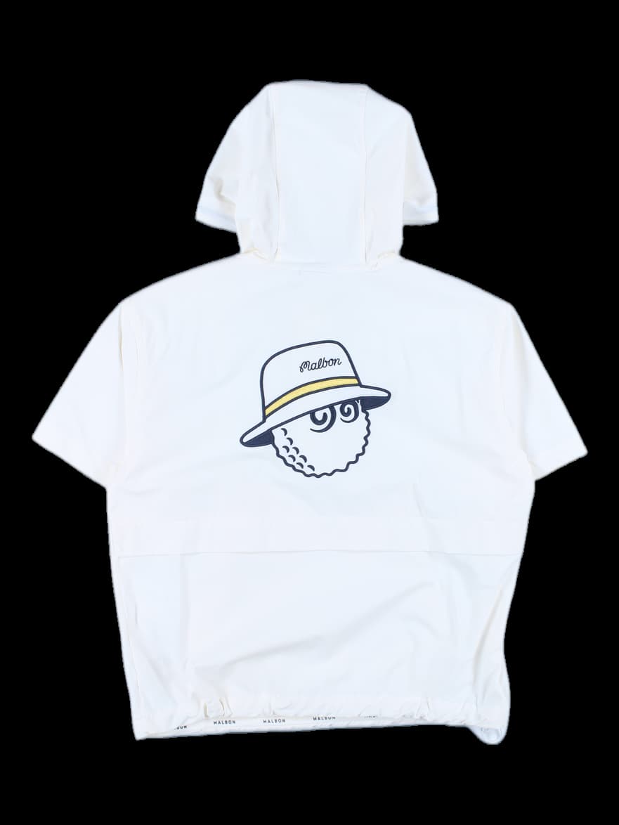 후드 반팔 아노락 점퍼