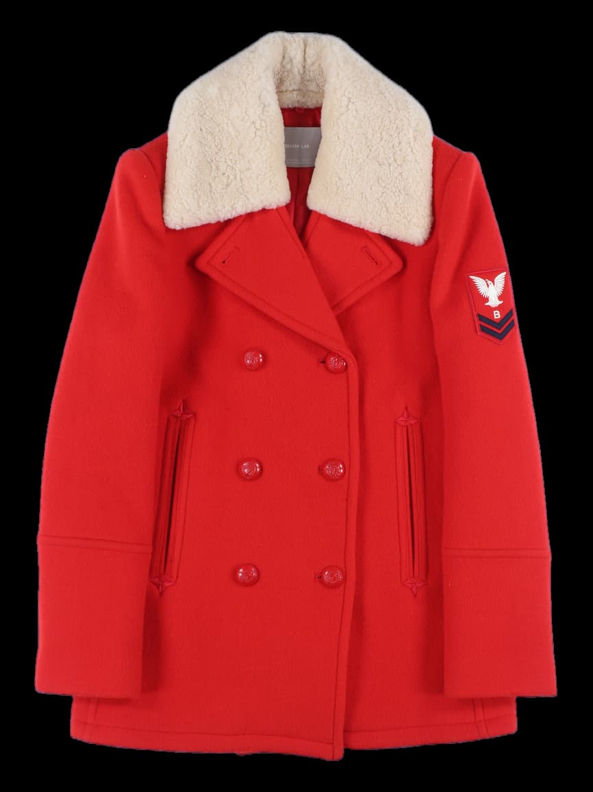 퍼카라 더불 버튼 자켓