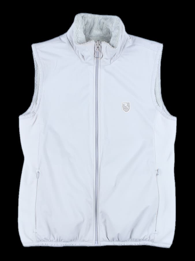 하이넥 집업 안감 퍼 베스트