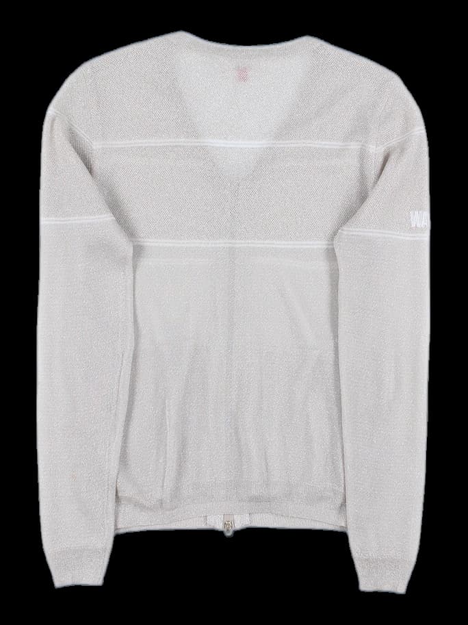 글리터 브이넥 집업 니트 가디건