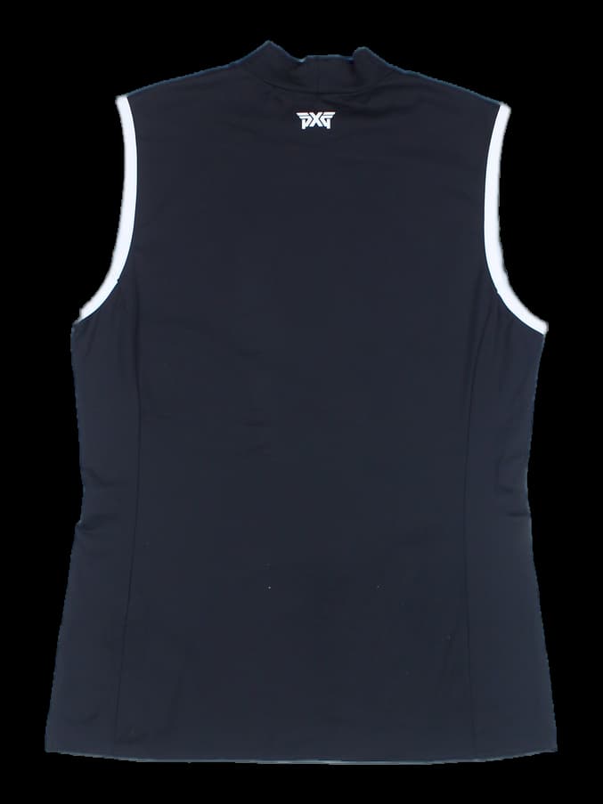 라인 배색 민소매 티셔츠