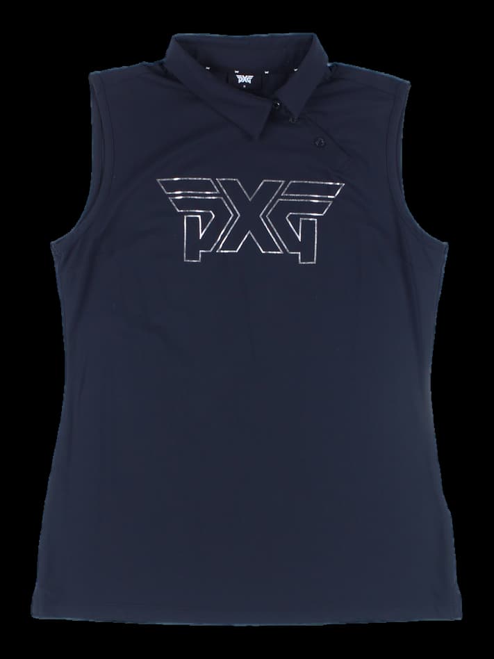 언발란스 카라 민소매 티셔츠