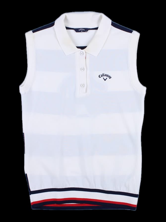 카라 민소매 니트