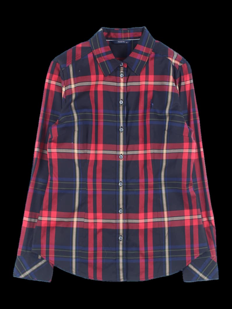 카라 체크 셔츠