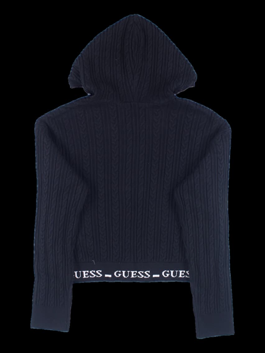 니트 집업 후드 가디건