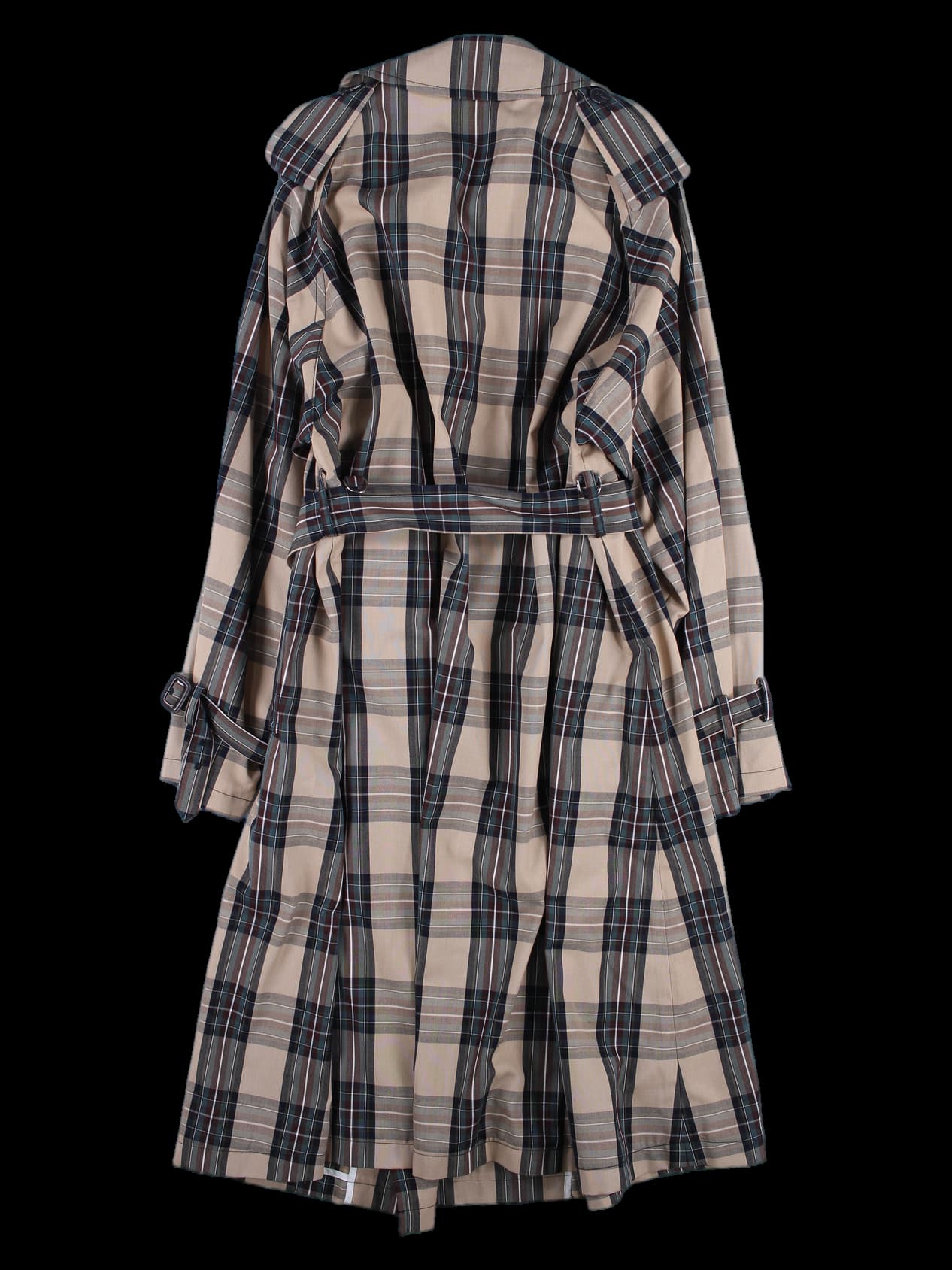 체크 트렌치 코트