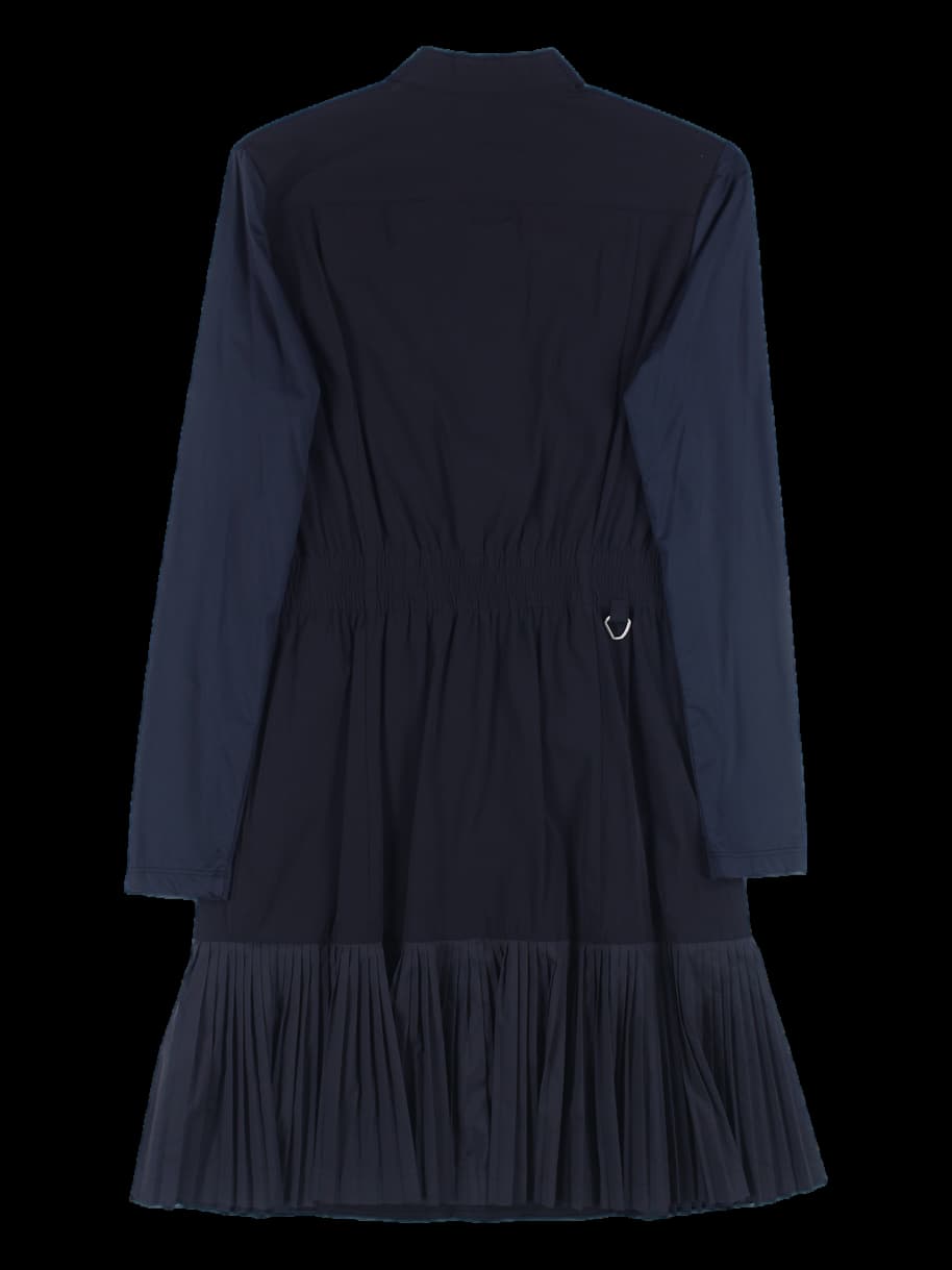 스냅 단추 긴팔 원피스