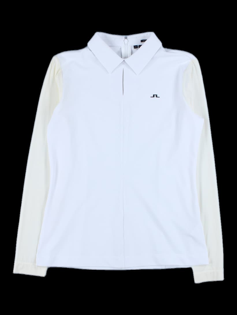 이중 소매 디자인 카라 티셔츠