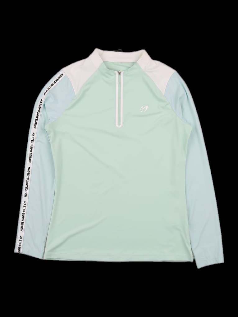 배색 긴팔 티셔츠