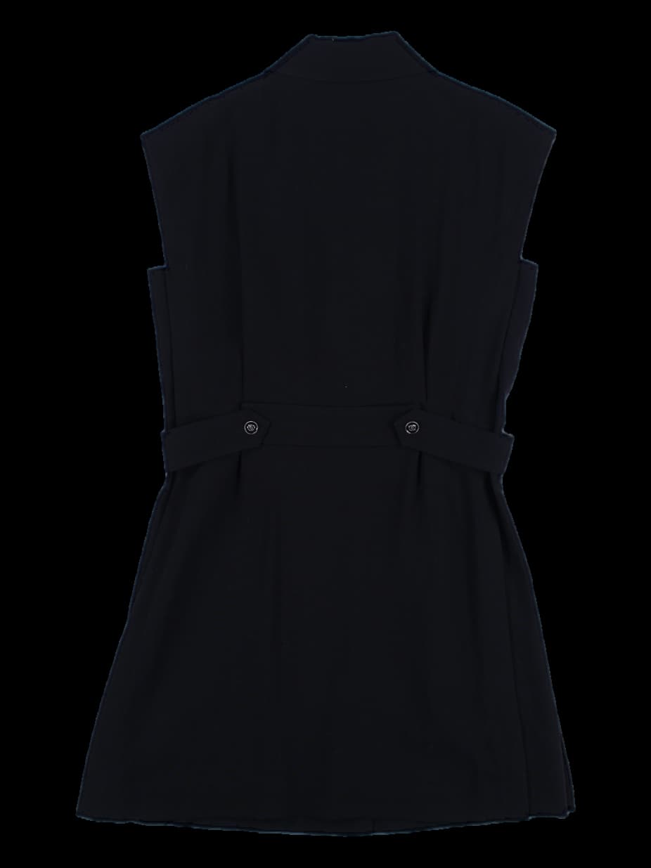 카라 민소매 원피스