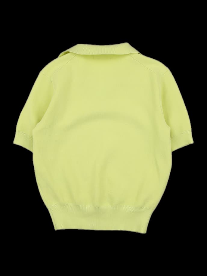 카라 반팔 니트 티셔츠