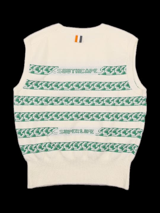 라운드넥 패턴 니트 베스트