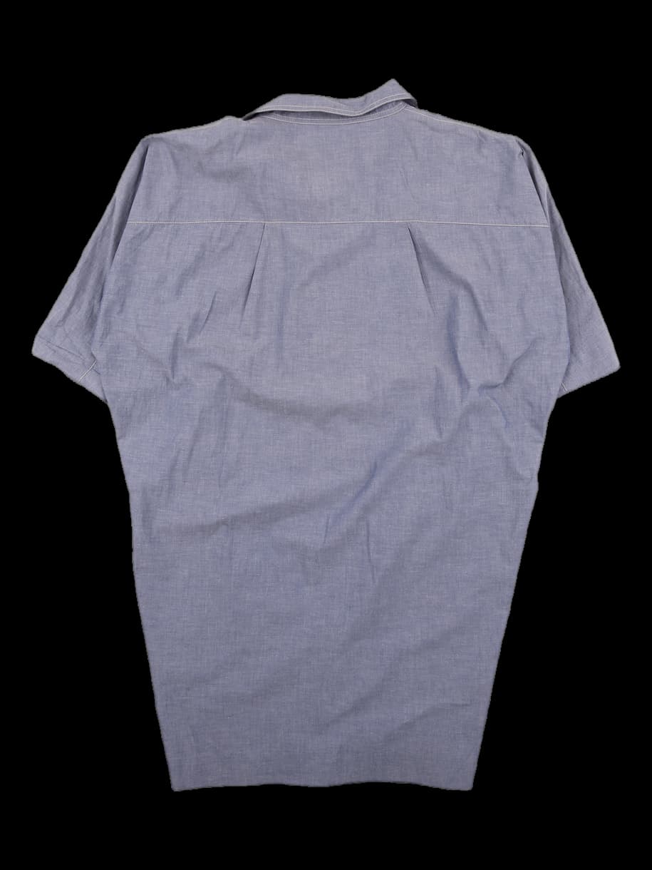 래글런 데님 원피스