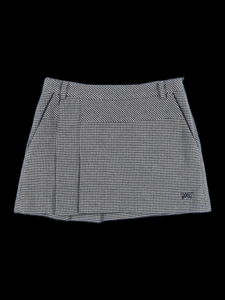 체크 미니 스커트