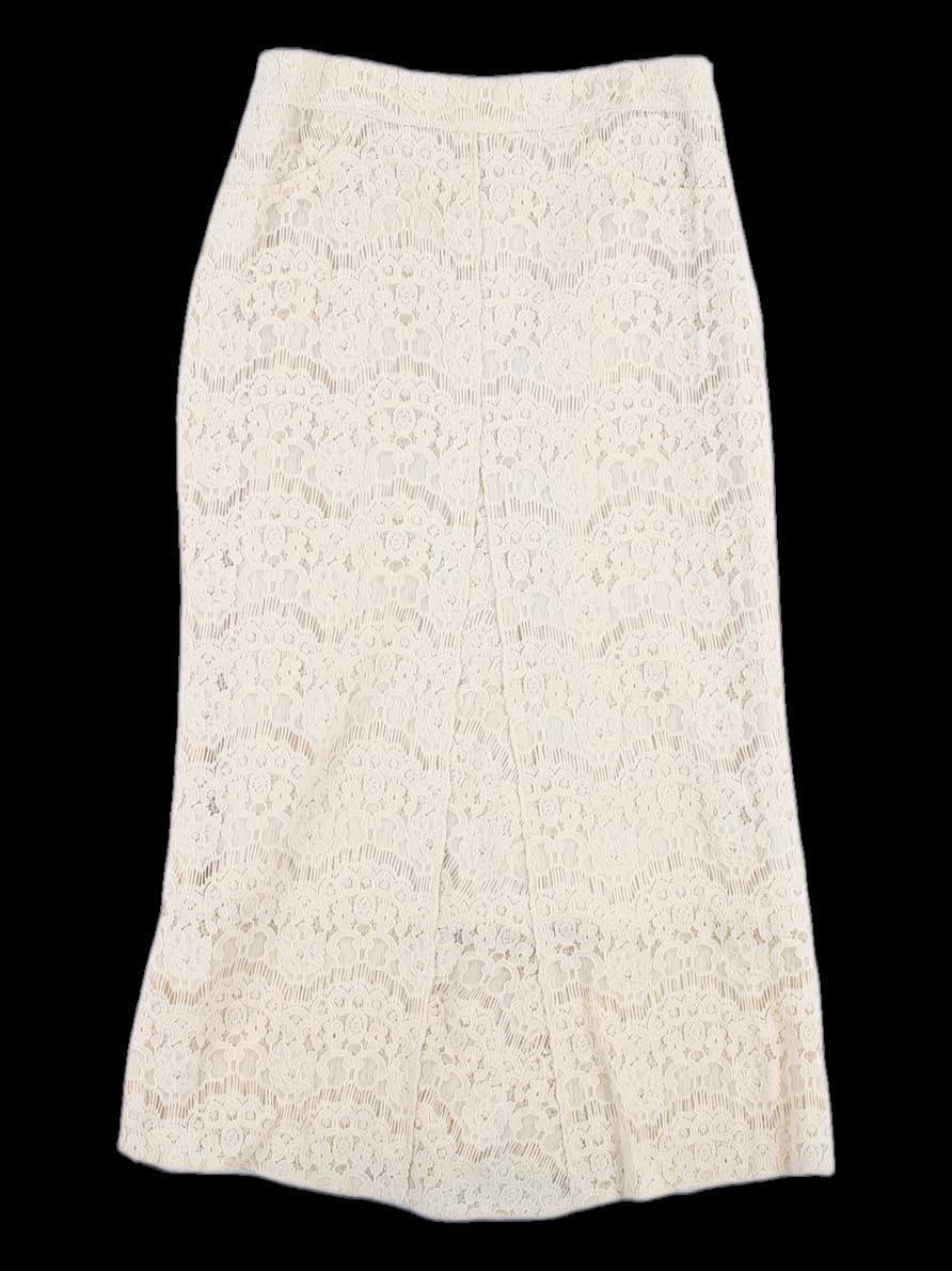 레이스 롱 스커트